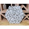 cifre riazza dlazba obklady terrazzo teraco hexagon grigio 04
