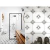 element dlazba obklady dekory cerno bile modre retro historicka flower 02
