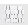 mozaika hexagon podlouhly sestiuhelnik bila lesk 10