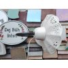 3073 rustikalni stolni lampicka z perforovane glazovane keramiky