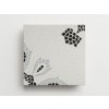 obklady rucne malovane reliefni sedo bile mozaikove 20x20