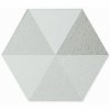 diamond hexagonalni dlazba obklady dekory trojuhelniky white
