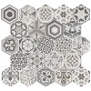 hexatile harmony black white dlazba obklady hexagony patchwork dekory 07