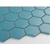 mozaika hexagon velky modra pavi mat 08