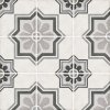 Art Noveau Grey dlažba s šedými dekory 20x20 – 8 druhů