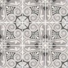 Art Noveau Grey dlažba s šedými dekory 20x20 – 8 druhů