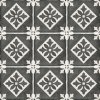 Art Noveau Grey dlažba s šedými dekory 20x20 – 8 druhů