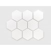 mozaika hexagon velky bila leskla kuchyne koupelny 01