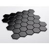 mozaika hexagon velky cerna matna 02