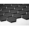 mozaika hexagon velky cerna mat podlaha