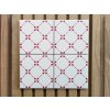 musa obklady malovane sitotisk handmade 10x10 cerveny dekor