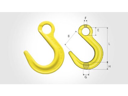 Slévárenský hák, typ OKE tř.10