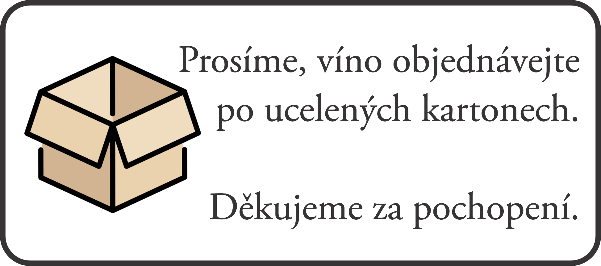 Objednávejte po ucelených kartonech