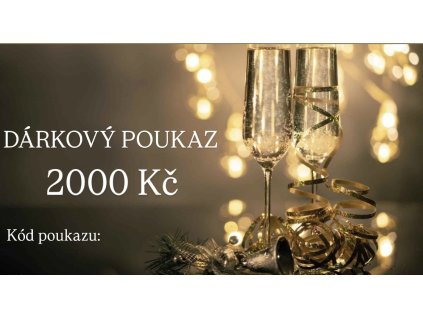 Dárkový poukaz 2000 Kč