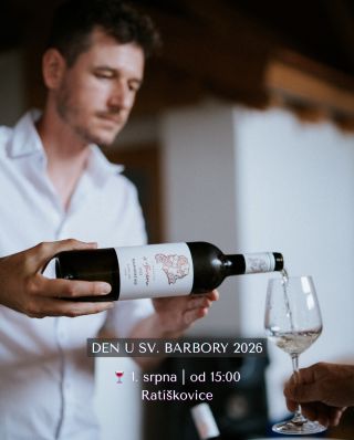 🍷✨ DEN U SV. BARBORY 2026 je zpět! Těšíme se na vás 1. srpna v našem sklepě sv. Barbory na odpoledne plné vína, hudby a...