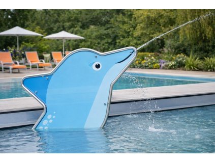 delfin fontana vodni atrakce