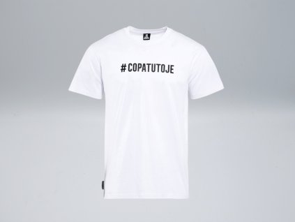 Pánské triko #COPATUTOJE x Plzeň - 10 let bílé