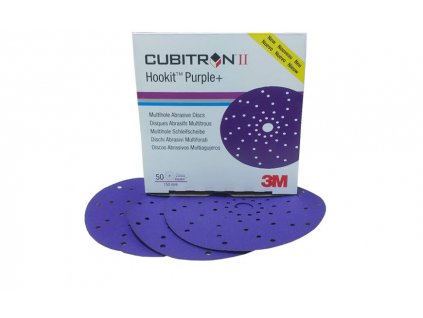 3M Cubitron™ II  brusný kotouč (fialový), suchý zip, P080