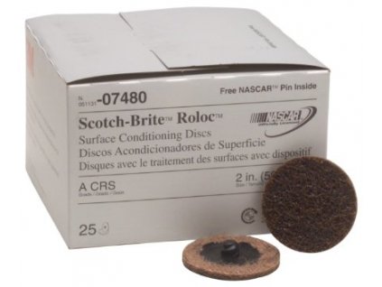 3M Scotch-Brite brusný kotouč Roloc systém (SC-DR), hrubý, hnědý