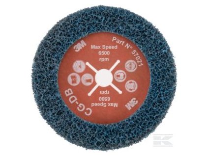 3M Clean and Stripp (CG-DB) brusný kotouč na fíbrové podložce, měkký, modrý