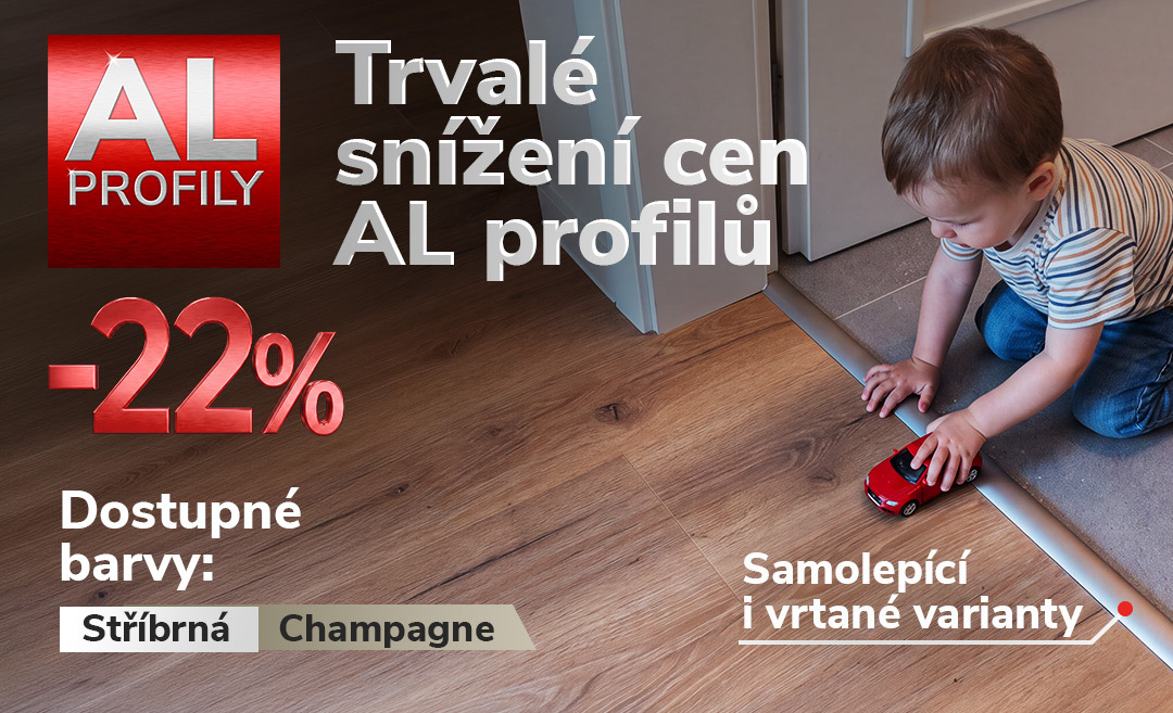Trvalé snížení cen hliníkových profilů o 22 %
