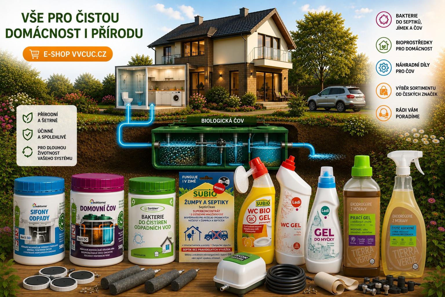 Vše pro čistou domácnost a přírodu