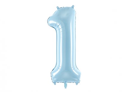 Fóliová číslice baby blue 1 - 86cm