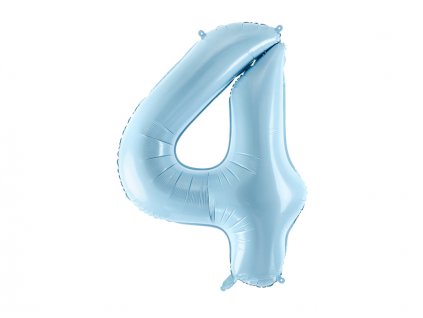 Fóliová číslice baby blue 4 - 86cm