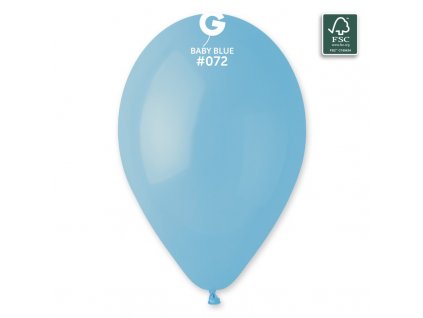 100 fsc certified nrl balloons baby blue