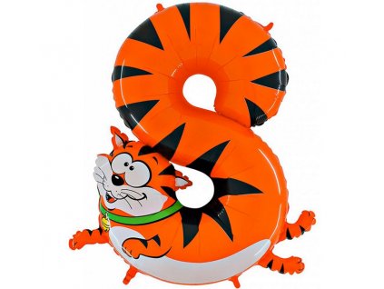 Fóliová číslice kočka 8 - 102cm