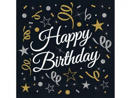 Papírové ubrousky Happy Birthday