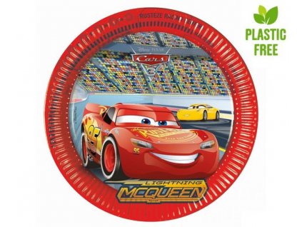 Papírové talířky Cars