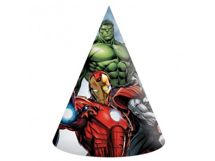 Narozeninové párty čepičky Avengers
