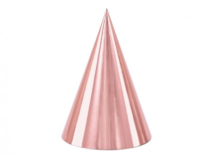 Narozeninové párty čepičky Rosegold
