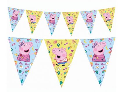 Vlaječková girlanda Prasátko Peppa