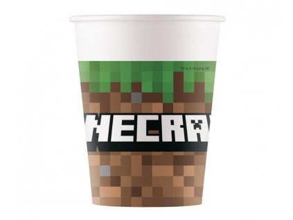 Papírové kelímky Minecraft