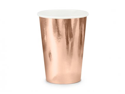 Papírové kelímky rosegold
