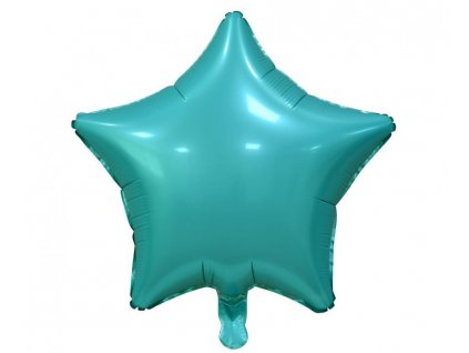 Fóliový balónek hvězda aquamarinová