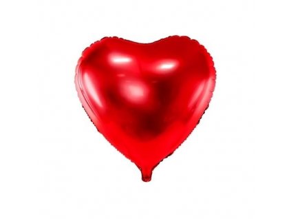 Fóliový balónek srdce červené 60cm