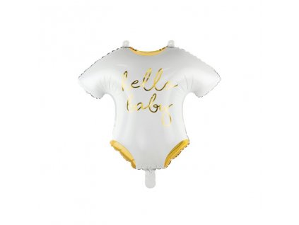 Fóliový balónek body hello baby