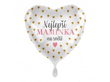 Fóliový balónek srdce Nejlepší Maminka na světě srdíčka