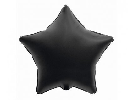 Fóliový balónek hvězda černá matná
