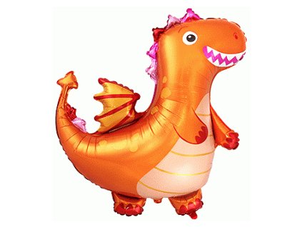 Fóliový balónek Dráček oranžový