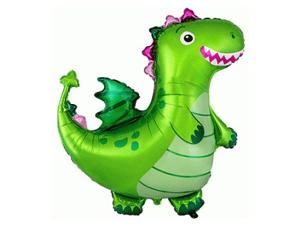 Fóliový balónek Dráček zelený