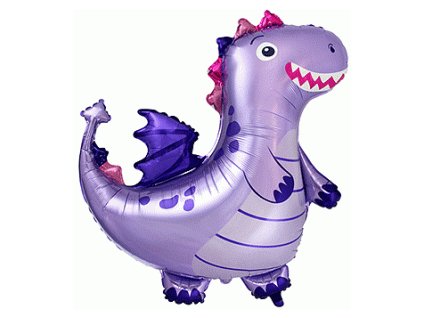 Fóliový balónek Dráček fialový