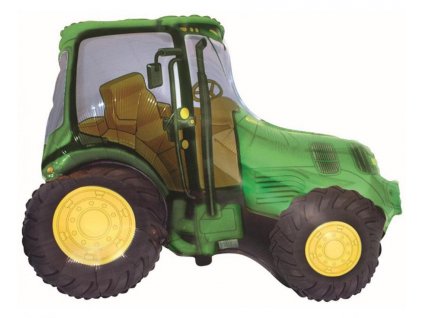 Fóliový balónek Traktor zelený