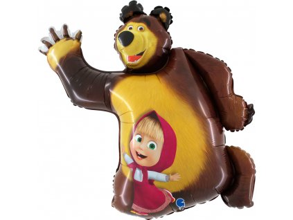 Fóliový balónek Máša a Medvěd postava