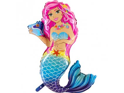 Fóliový balónek Ariela mořská panna postava