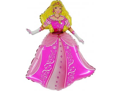 Fóliový balónek Princezna růžová postava