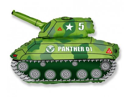 Fóliový balónek Tank zelený